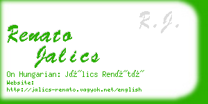 renato jalics business card